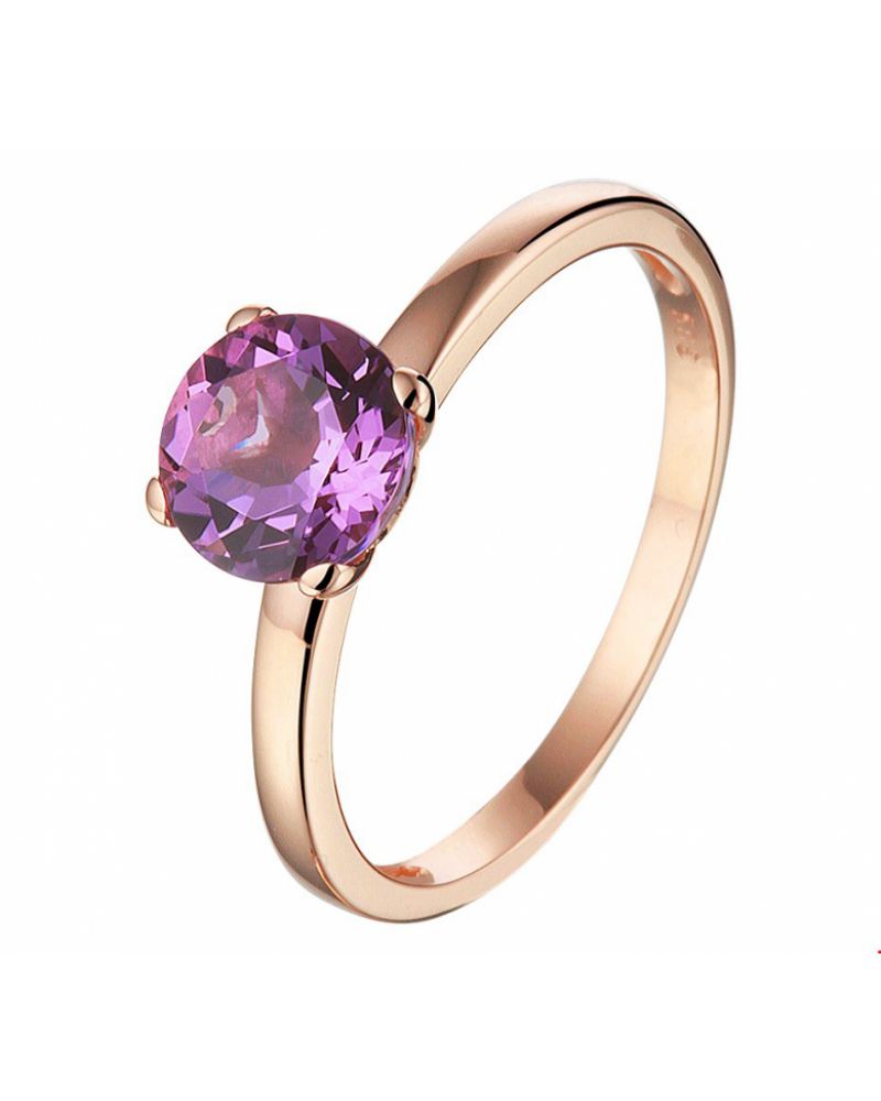 Rosé gouden Ring Amethyst - 13727