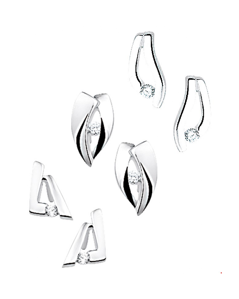Oorknoppen zirkonia assortiment - 10698 Oorknoppen zirkonia assortiment - 10698