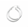 Zilveren Oorringen ronde buis 30mm - 14938