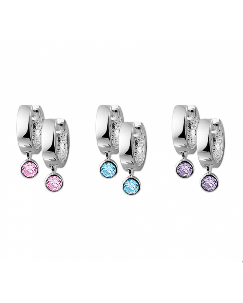 Klapoorringen zirkonia assortiment - 10741