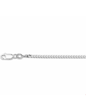 Zilveren collier gourmette 4-zijdes geslepen 2,4 mm - 17714 Zilveren collier gourmette 4-zijdes geslepen 2,4 mm - 17714