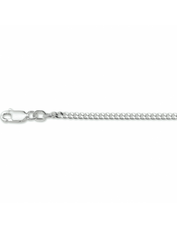 Zilveren collier gourmette 4-zijdes geslepen 2,4 mm - 17714 Zilveren collier gourmette 4-zijdes geslepen 2,4 mm - 17714