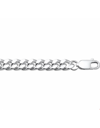 zilveren armband gourmette 6-zijdes geslepen 7,5 mm - 17677 zilveren armband gourmette 6-zijdes geslepen 7,5 mm - 17677