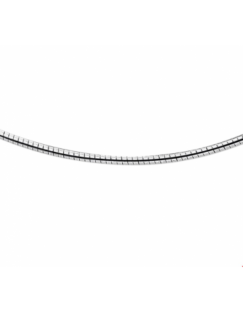 zilveren collier omega rond 2,25 mm - 16069