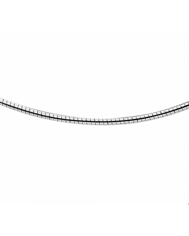 zilveren collier omega rond 2,25 mm - 16069