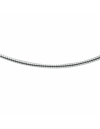 zilveren collier omega rond 2,25 mm - 16069