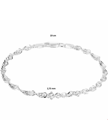 Armband singapore 2,75 mm 19 cm - 10639