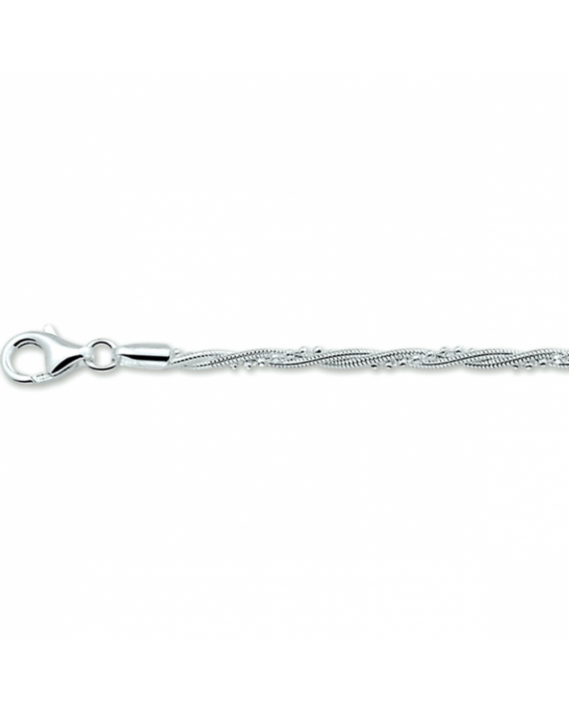 Armband gevlochten 2,7 mm 18 cm - 10683 Armband gevlochten 2,7 mm 18 cm - 10683