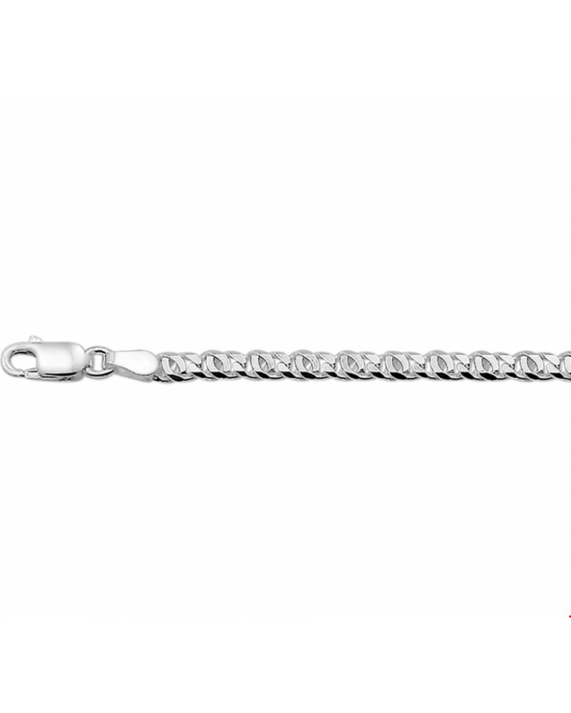Armband valkenoog 3,3 mm 19 cm - 10643 Armband valkenoog 3,3 mm 19 cm - 10643
