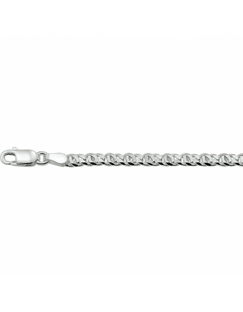 Armband valkenoog 3,3 mm 19 cm - 10643 Armband valkenoog 3,3 mm 19 cm - 10643