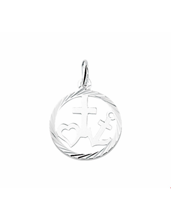 Hanger geloof, hoop en liefde gediamanteerd - 13431