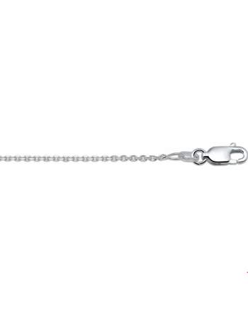 Collier anker gediamanteerd 1,3 mm 38 cm - 10539