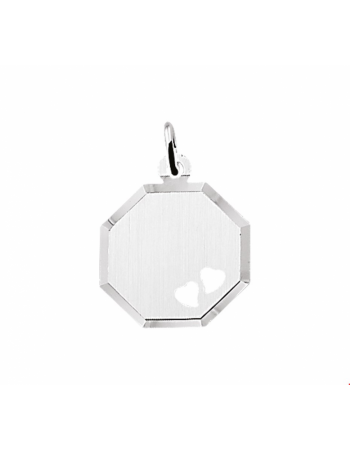 Graveerhanger hartjes gediamanteerd - 13363