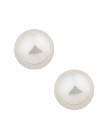 Oorknoppen synth. parel 7mm - 10584