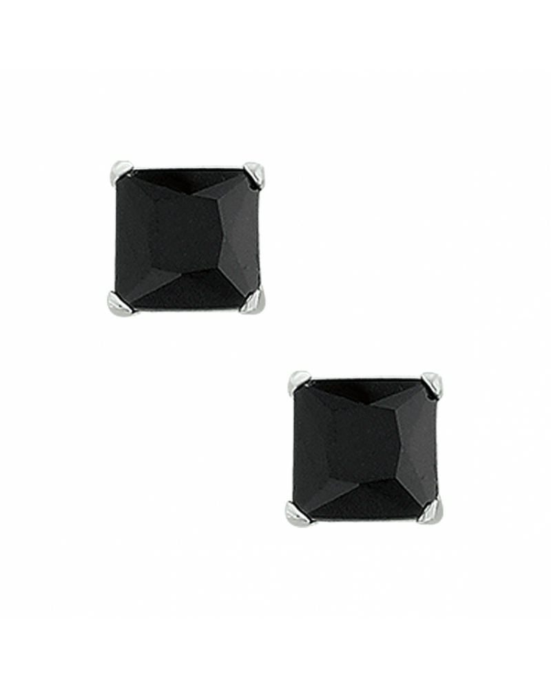 Oorknoppen zirkonia zwart 6mm - 10590 Oorknoppen zirkonia zwart 6mm - 10590