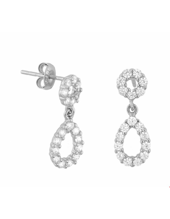 Oorhangers zirkonia - 14288