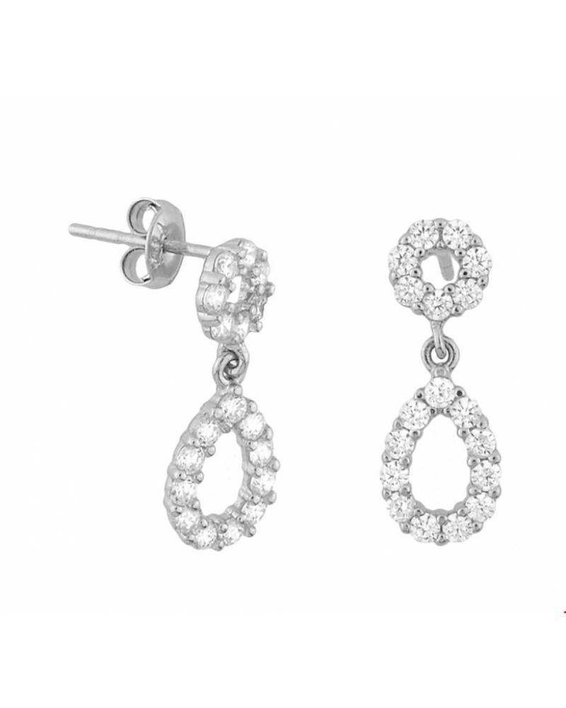 Oorhangers zirkonia - 14288