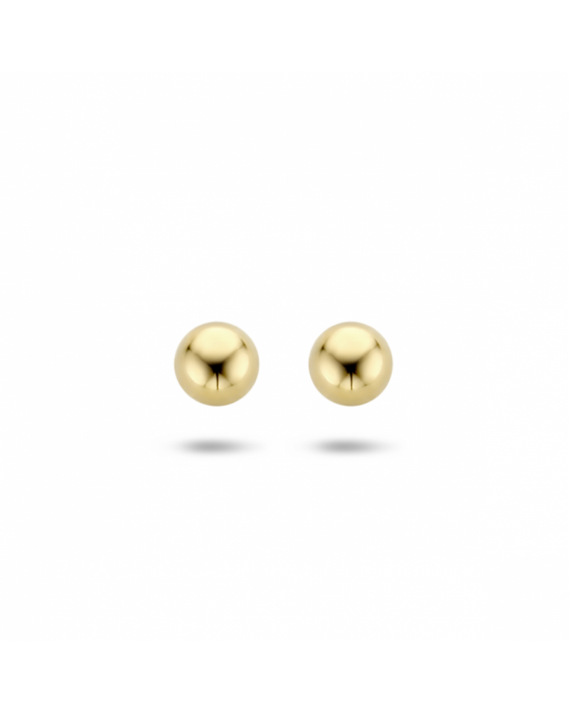14k Geelgouden Oorknoppen bol 4mm - 14541 14k Geelgouden Oorknoppen bol 4mm - 14541