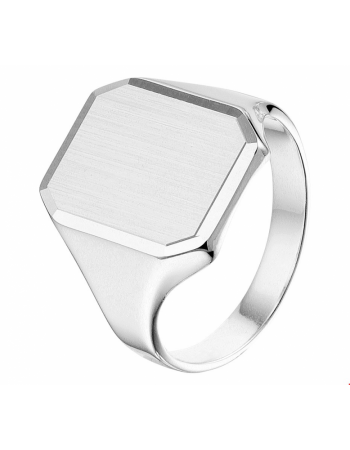 Graveerring poli/mat gediamanteerd - 13297