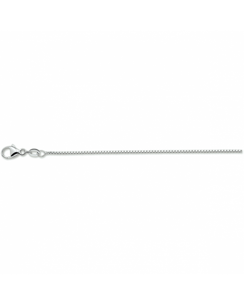 Zilver gerhodineerd collier venetiaans 0,9 mm - 16115 Zilver gerhodineerd collier venetiaans 0,9 mm - 16115