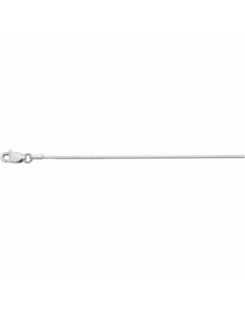 Zilveren collier slang achtzijdig 1,0 mm - 16386