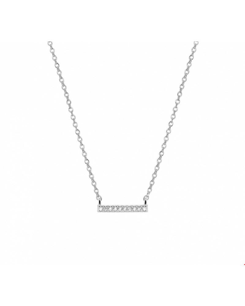 Collier balkje zirkonia 1,2 mm 41 + 4 cm - 13509 Collier balkje zirkonia 1,2 mm 41 + 4 cm - 13509