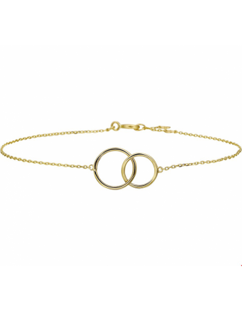 Armband rondjes 0,8 mm 16,5 - 18,5 cm - 10376 Armband rondjes 0,8 mm 16,5 - 18,5 cm - 10376