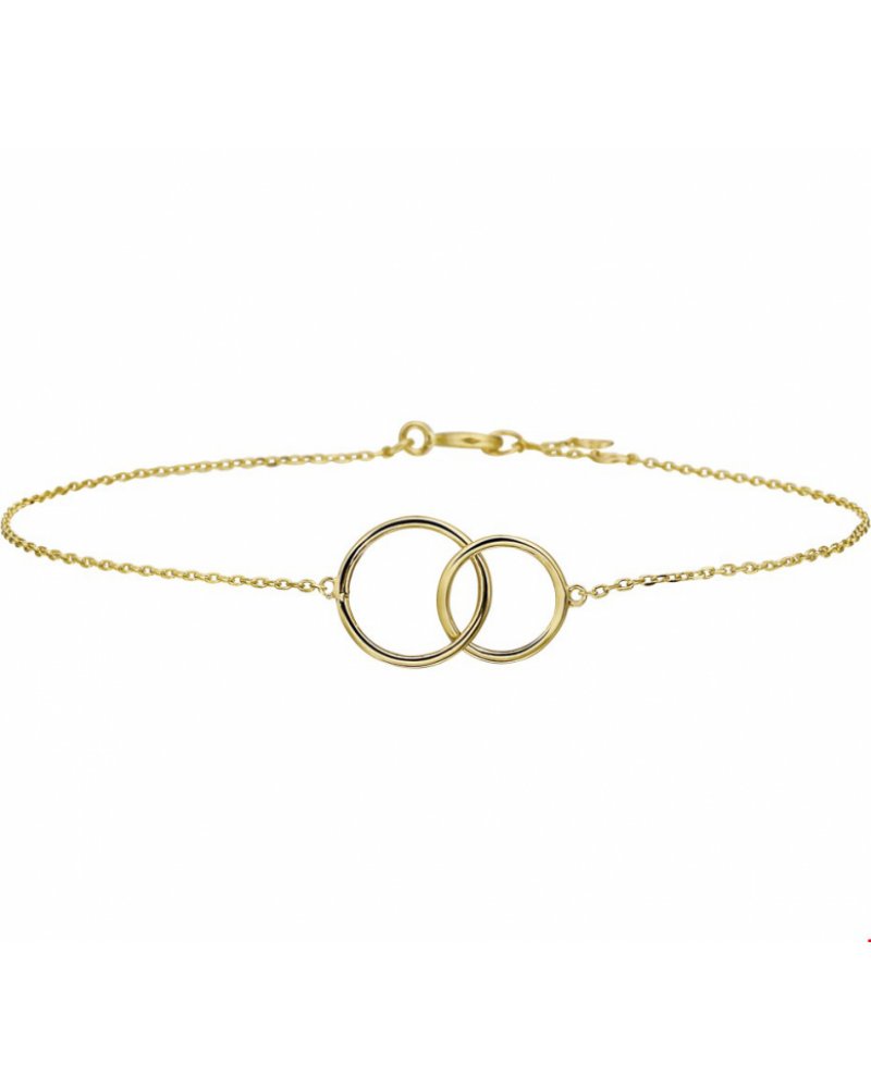 Armband rondjes 0,8 mm 16,5 - 18,5 cm - 10376 Armband rondjes 0,8 mm 16,5 - 18,5 cm - 10376