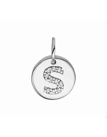 Hanger letter S zirkonia - 14355