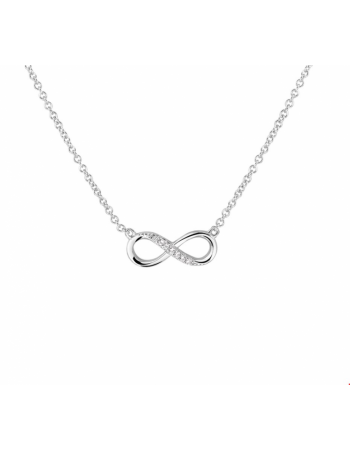 Collier infinity zirkonia 1,2 mm 41 + 4 cm - 15040