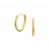 14krt gouden Oorringen ronde buis 13 x 1.3mm - 10388
