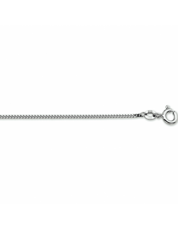 14 krt witgouden collier gourmette 4-zijdes geslepen 1,2 mm - 16226 14 krt witgouden collier gourmette 4-zijdes geslepen 1,2 mm - 16226