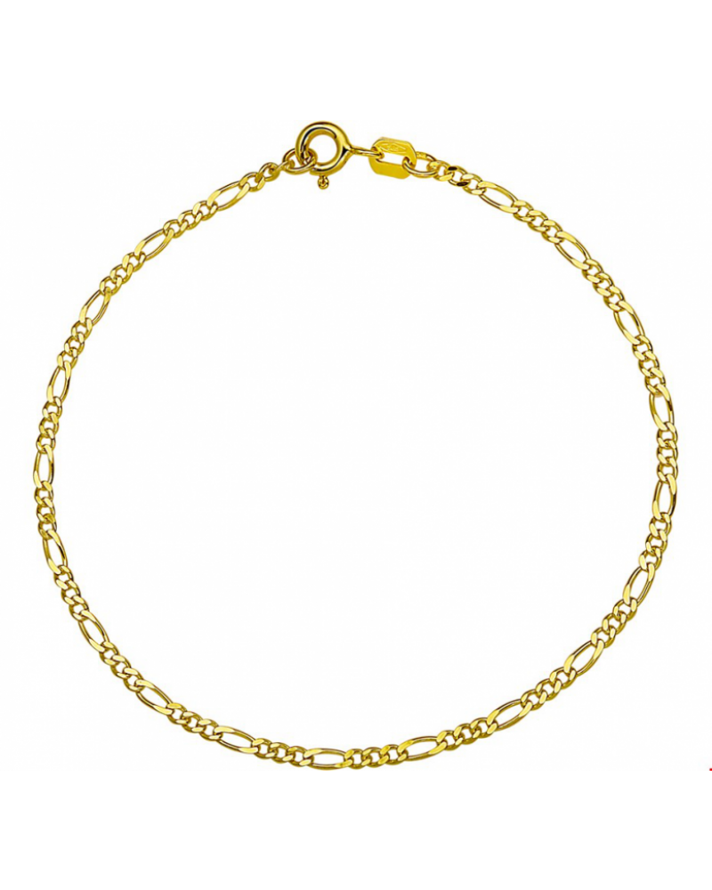 14 krt gouden figaro 1,8 mm collier - 16921