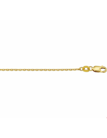 Collier anker gediamanteerd 1,3 mm 50 cm - 14972