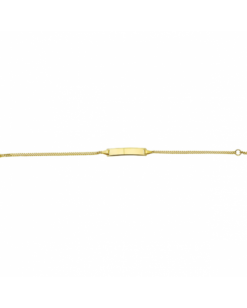 14 krt graveerarmband gourmette plaat 5,0 mm - 16442 14 krt graveerarmband gourmette plaat 5,0 mm - 16442