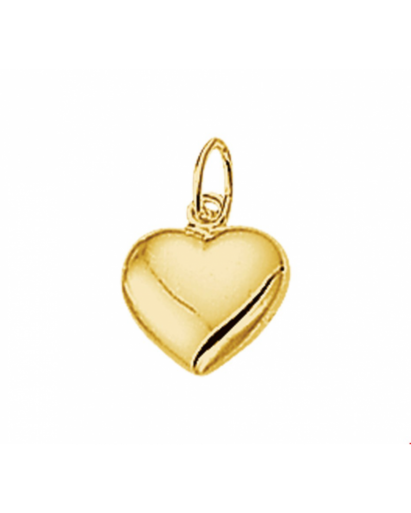 14 krt geelgouden hanger hart - 16117