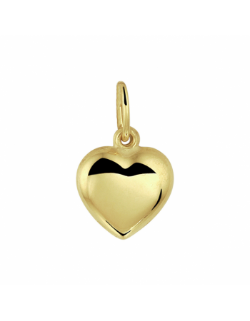 14 krt geelgouden hanger hart - 16117
