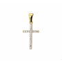14 krt Hanger kruis zirkonia - 15165