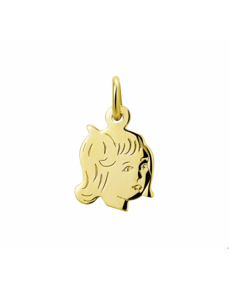 14 krt gouden Hanger meisje - 15042 14 krt gouden Hanger meisje - 15042