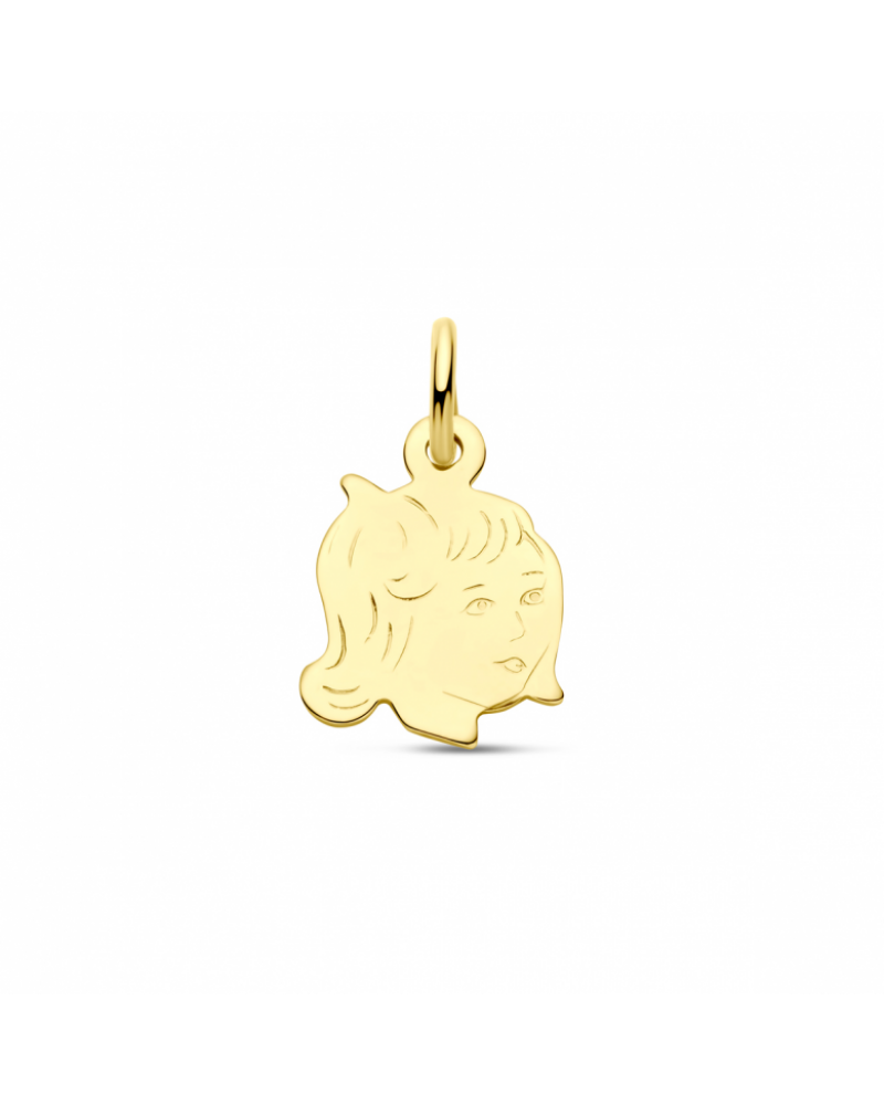 14 krt gouden Hanger meisje - 15042 14 krt gouden Hanger meisje - 15042