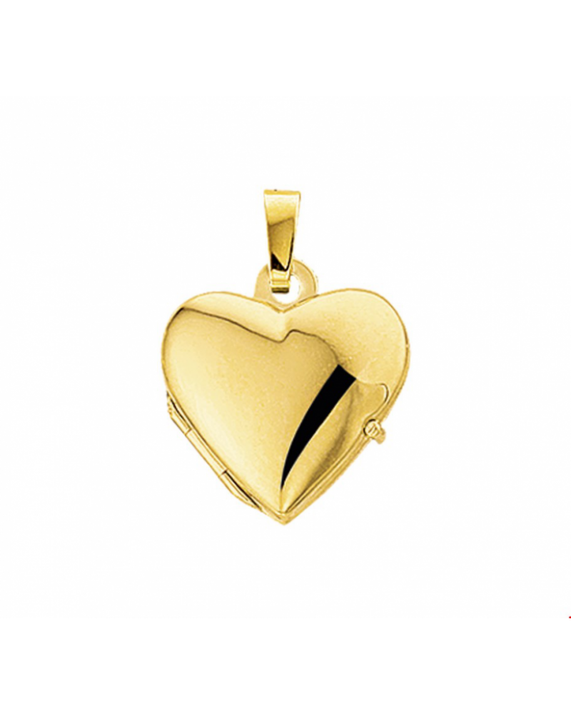 14 krt medaillon hart - 17239