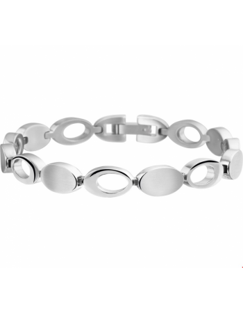 Armband poli/mat 8 mm 19 cm - 10746 Armband poli/mat 8 mm 19 cm - 10746