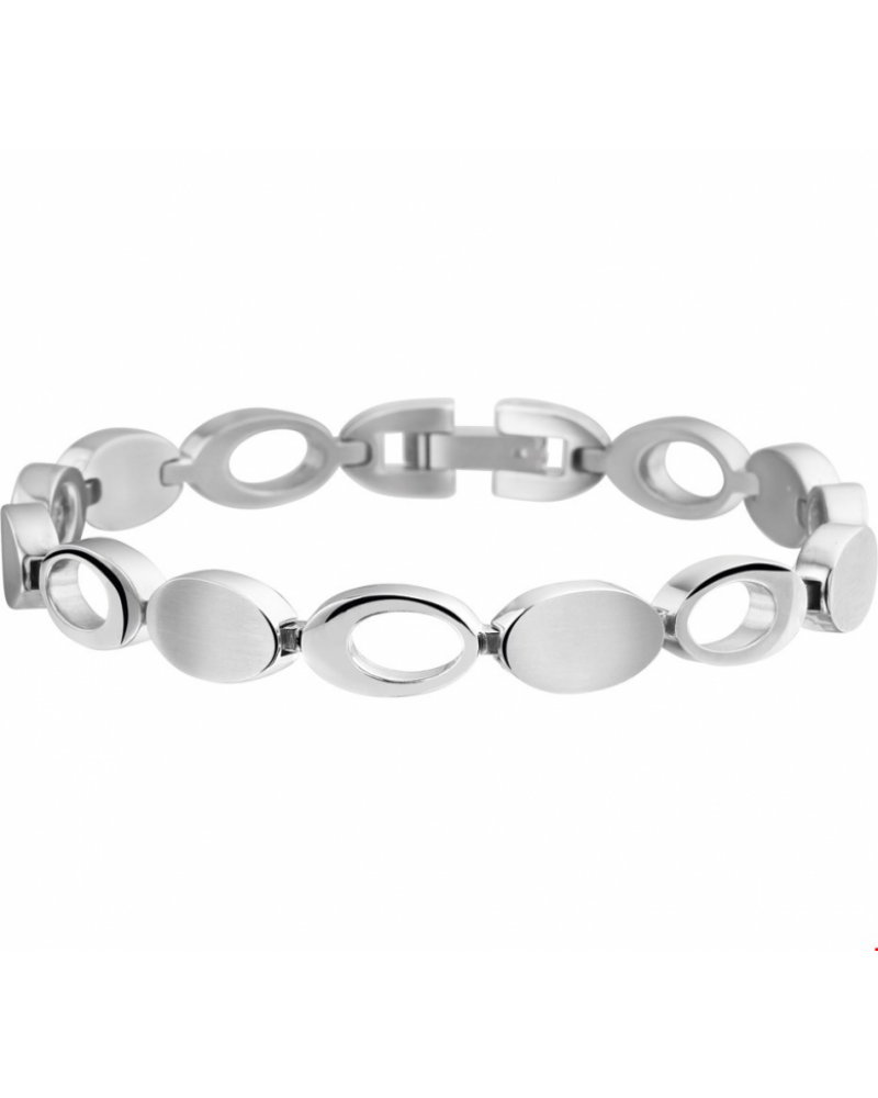Armband poli/mat 8 mm 19 cm - 10746 Armband poli/mat 8 mm 19 cm - 10746