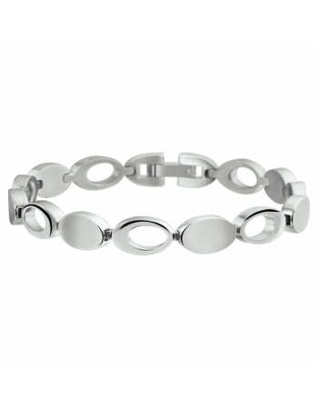 Armband poli/mat 8 mm 19 cm - 10746 Armband poli/mat 8 mm 19 cm - 10746