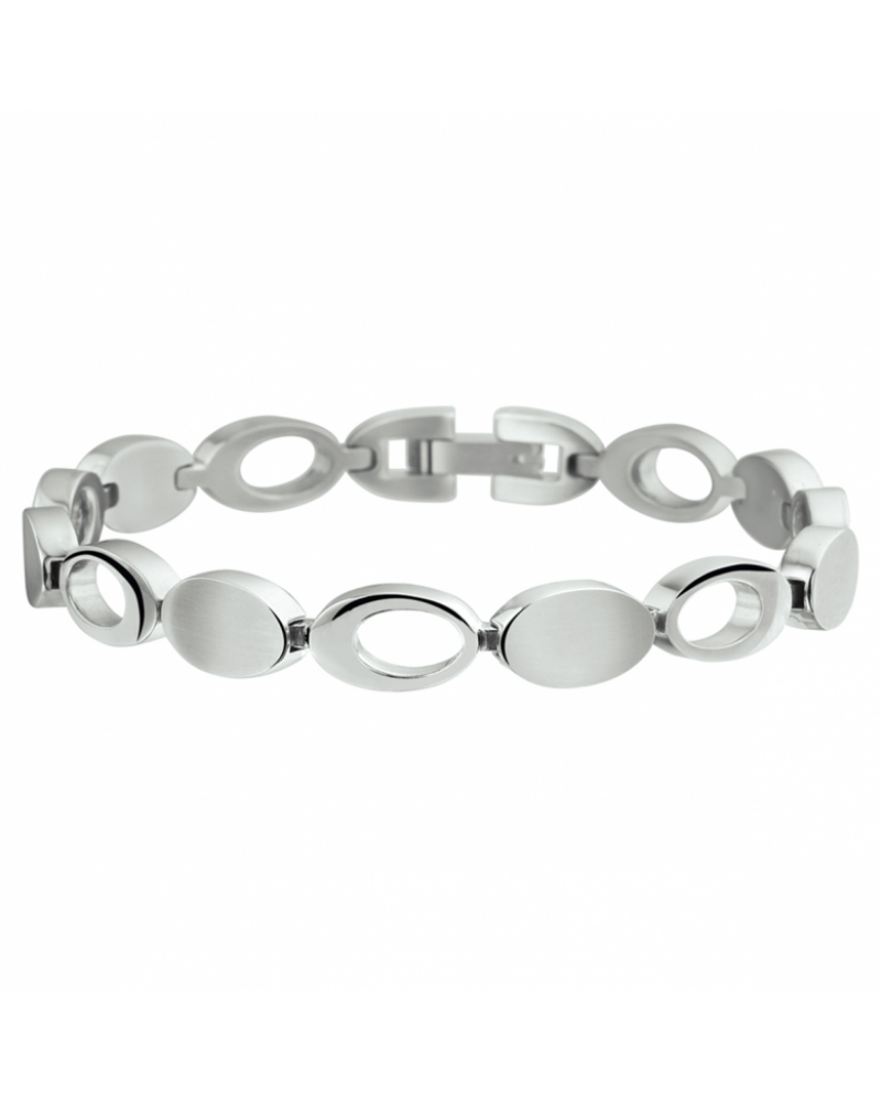 Armband poli/mat 8 mm 19 cm - 10746 Armband poli/mat 8 mm 19 cm - 10746