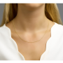 14 krt collier gourmette 1,0 mm 50cm - 16010