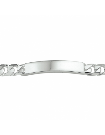 graveerarmband gourmette 6-zijdes geslepen plaat 8 mm - 17317