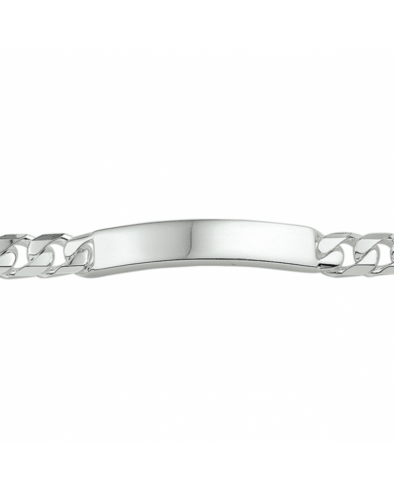 graveerarmband gourmette 6-zijdes geslepen plaat 8 mm - 17317 graveerarmband gourmette 6-zijdes geslepen plaat 8 mm - 17317