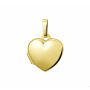 14 krt geelgouden medaillon hart - 17911
