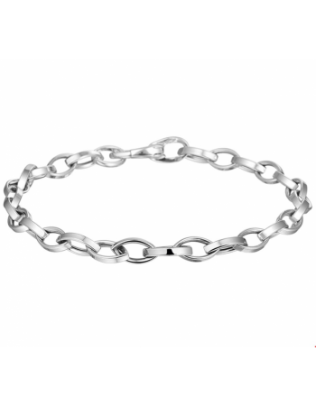 Wittgouden Armband 4,5 mm 19 cm - 14399